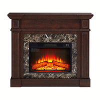 Elegant White Mantel For 23 Inch Fireplace - 45.6W X 11.8D X 40H
