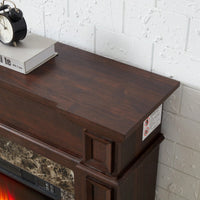 Elegant White Mantel For 23 Inch Fireplace - 45.6W X 11.8D X 40H