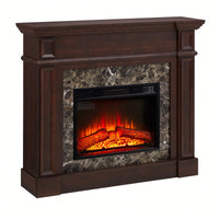 Elegant White Mantel For 23 Inch Fireplace - 45.6W X 11.8D X 40H