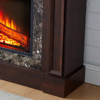 Elegant White Mantel For 23 Inch Fireplace - 45.6W X 11.8D X 40H