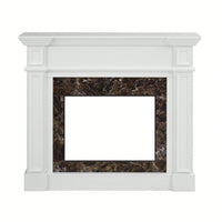 Elegant White Mantel For 23 Inch Fireplace - 45.6W X 11.8D X 40H
