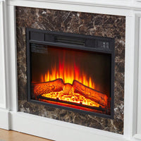 Elegant White Mantel For 23 Inch Fireplace - 45.6W X 11.8D X 40H