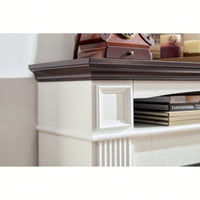 Corner Mantel Cabinet With 23 Inch Electric Fireplace Insert For Cozy Living Room Or Bedroom Ambiance