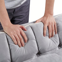 Adjustable Convertible Sleeper Chair Sofa Bed With Multi-Pockets For Small Spaces Living Room And Bedroom 3-In-1 Design