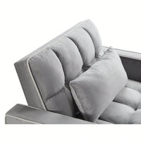 Adjustable Convertible Sleeper Chair Sofa Bed With Multi-Pockets For Small Spaces Living Room And Bedroom 3-In-1 Design