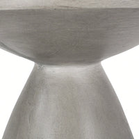 Lightweight Outdoor Concrete Side Table For Patio And Garden