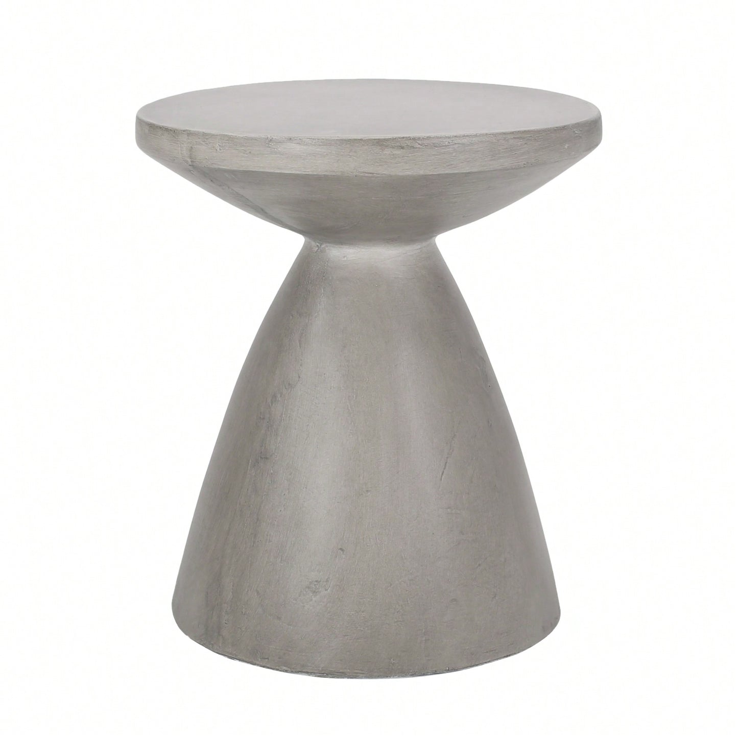 Lightweight Outdoor Concrete Side Table For Patio And Garden