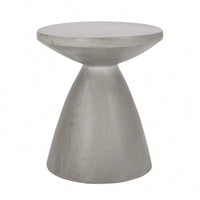 Lightweight Outdoor Concrete Side Table For Patio And Garden