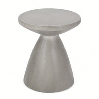 Lightweight Outdoor Concrete Side Table For Patio And Garden