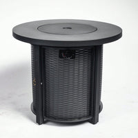 30 Inch Propane Fire Pit Table 40000 BTU Outdoor Round Fire Table For Patio Heating And Ambiance