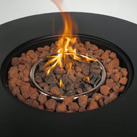 30 Inch Propane Fire Pit Table 40000 BTU Outdoor Round Fire Table For Patio Heating And Ambiance