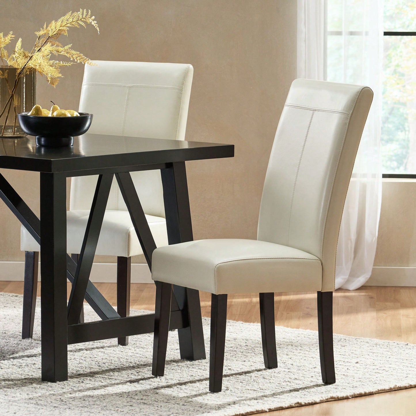 Set Of 2 Modern Dining Chairs For Home And Kitchen Decor