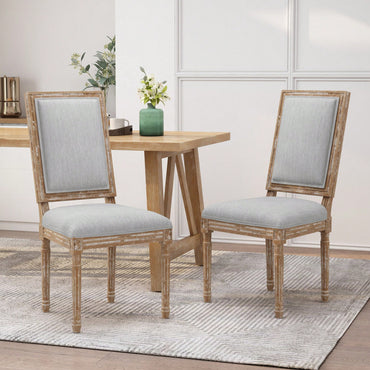 Set Of 2 Elegant Upholstered Dining Chair With Modern Design And Comfortable Seating