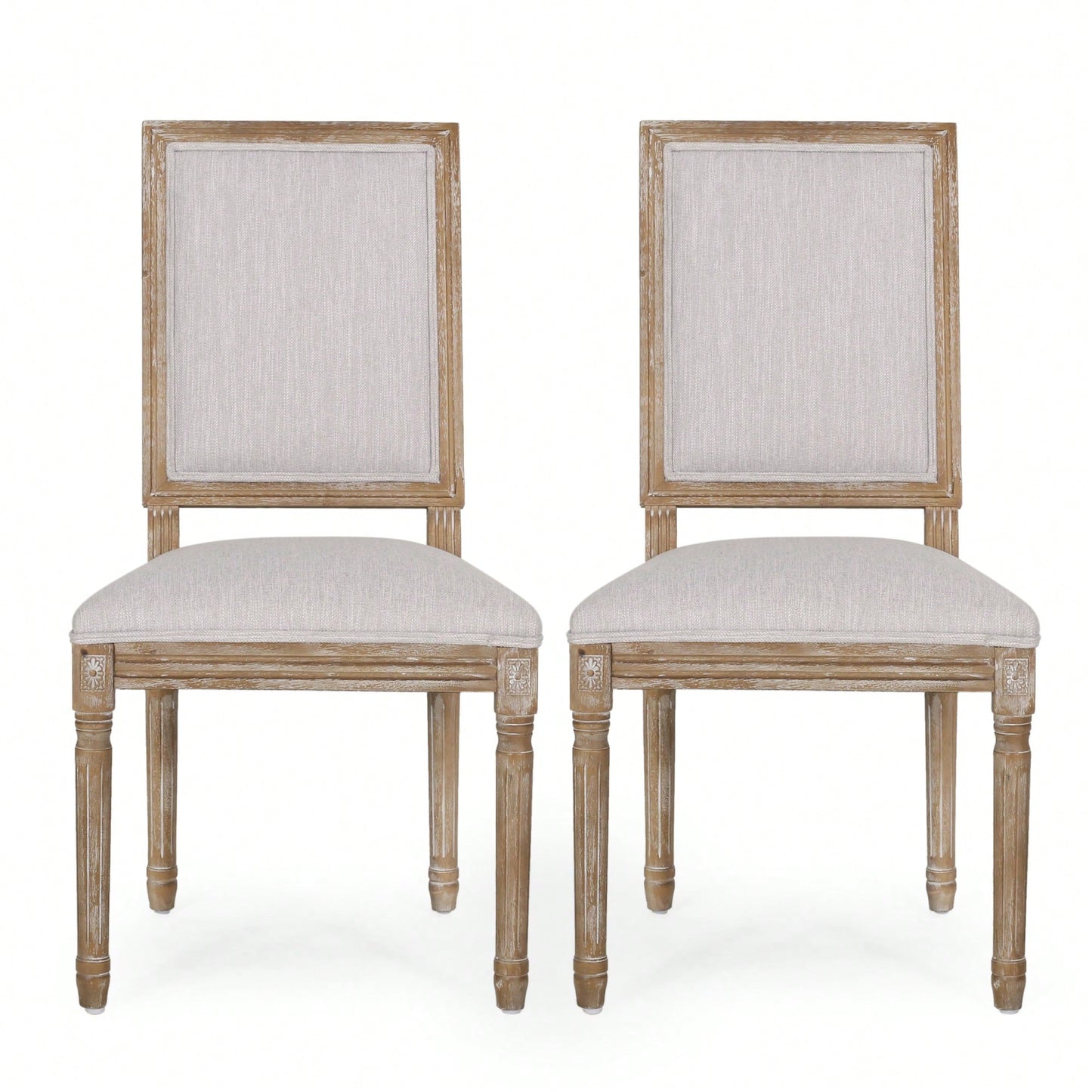 Set Of 2 Elegant Upholstered Dining Chair With Modern Design And Comfortable Seating