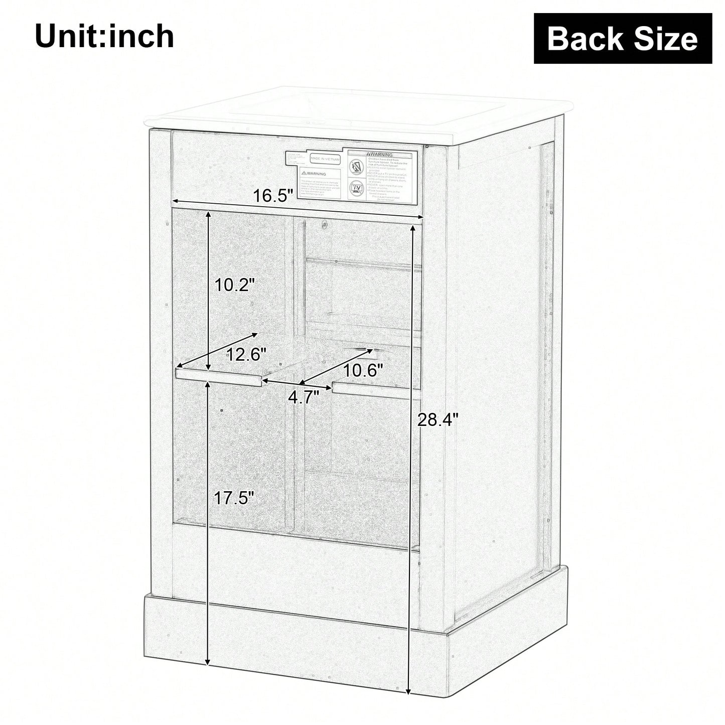 20 Inch White Bathroom Vanity With Sink Soft Close Door Storage Cabinet Adjustable Shelves