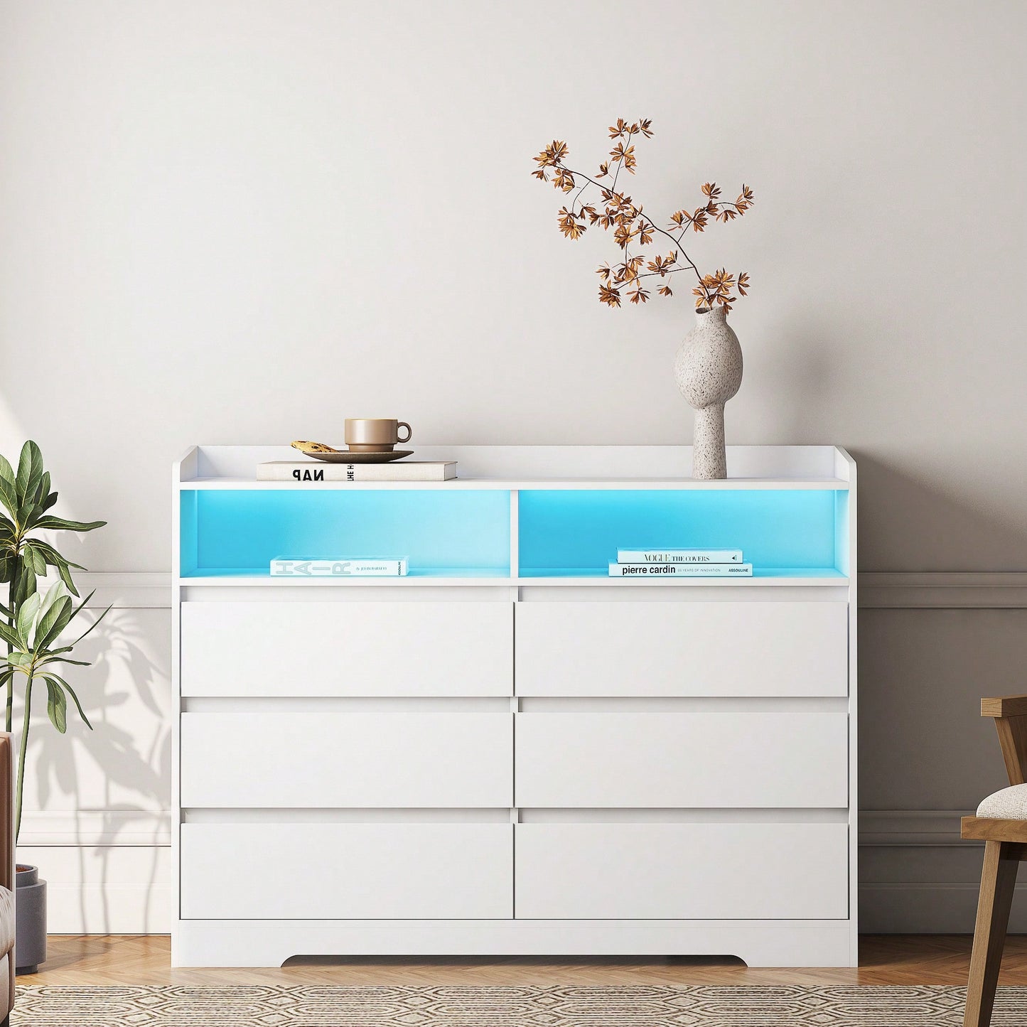 Stylish Living Room Sideboard Storage Cabinet With Drawers For Organized Home Decor