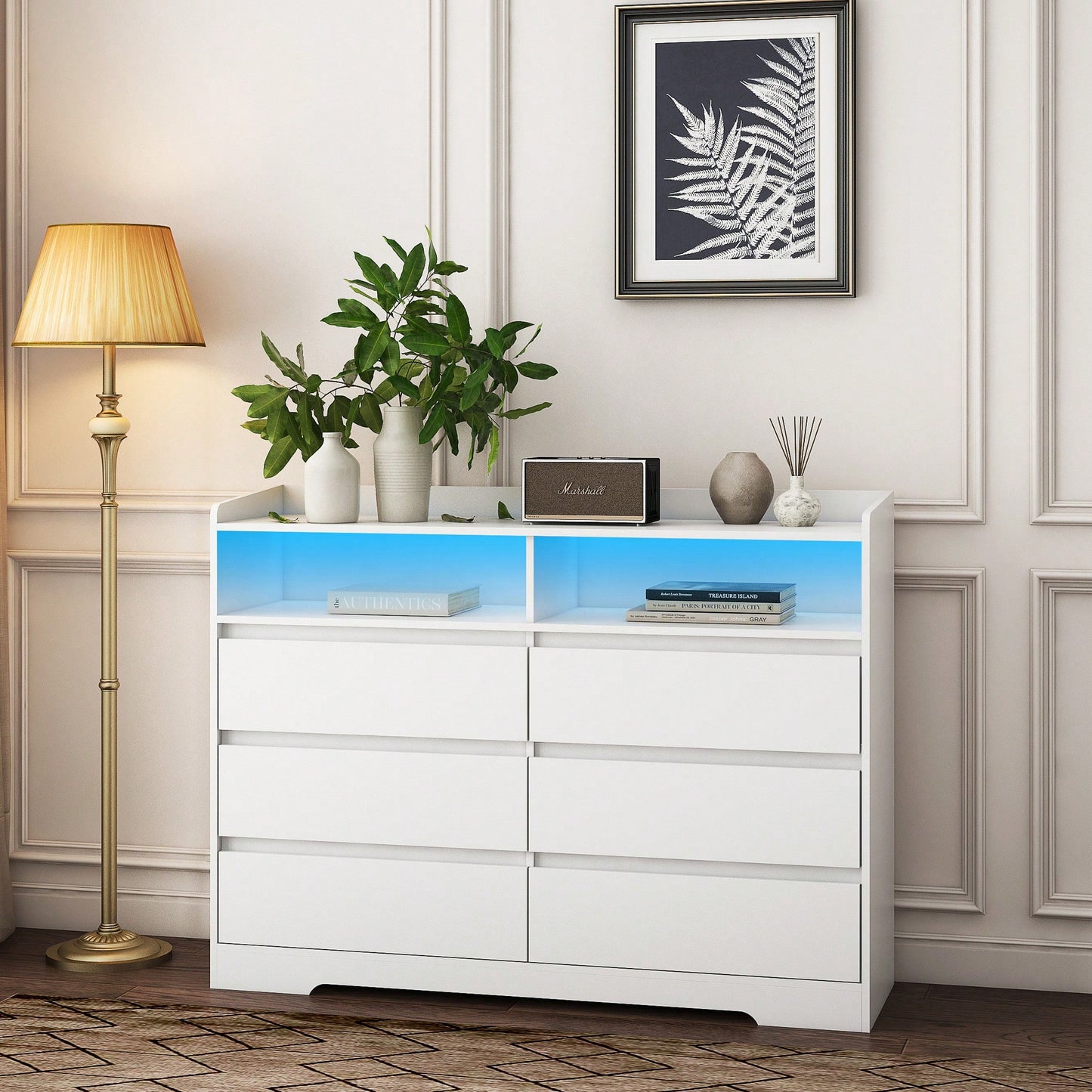 Stylish Living Room Sideboard Storage Cabinet With Drawers For Organized Home Decor