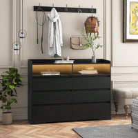 Stylish Living Room Sideboard Storage Cabinet With Drawers For Organized Home Decor