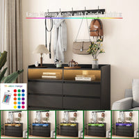 Stylish Living Room Sideboard Storage Cabinet With Drawers For Organized Home Decor