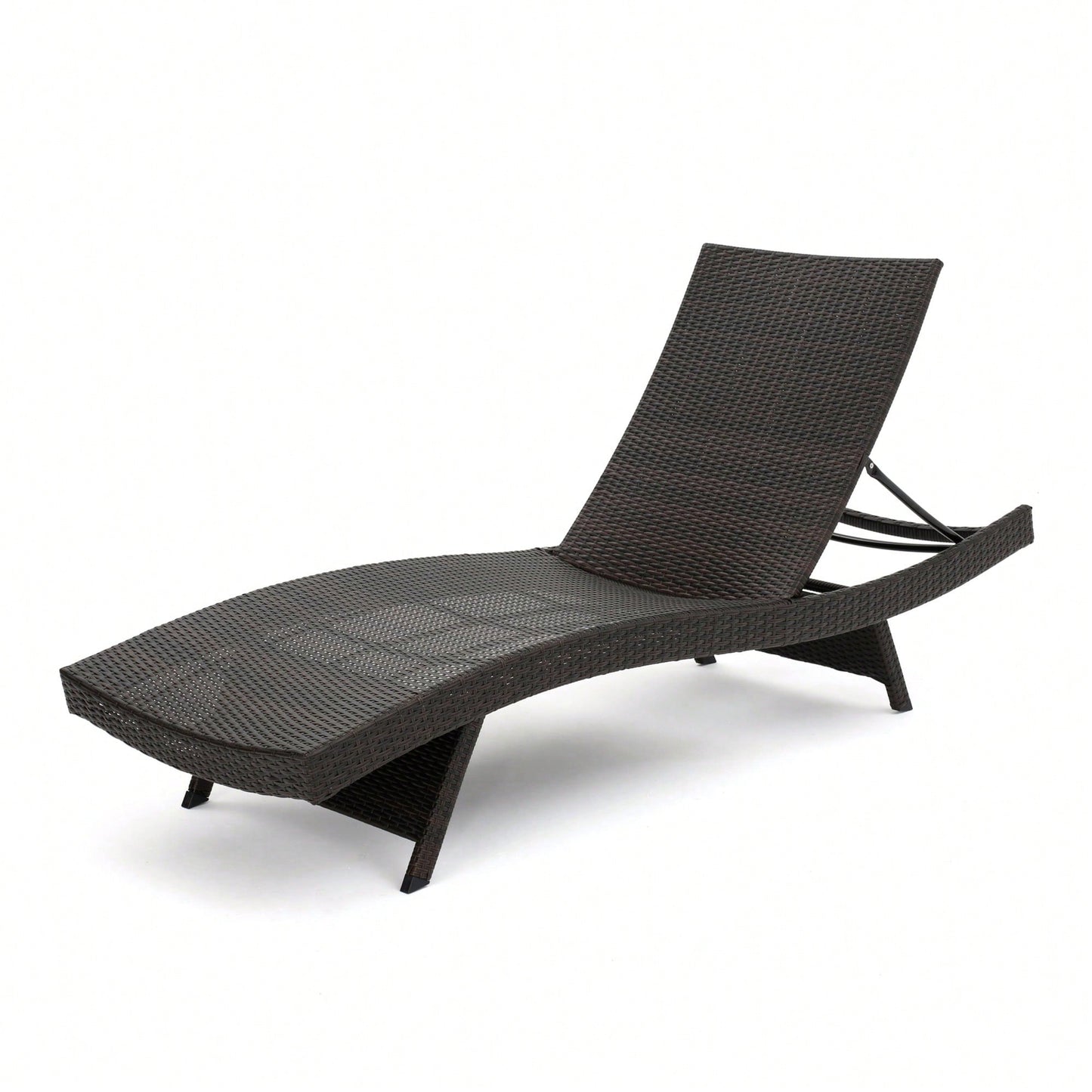 Outdoor Wicker Chaise Lounge Chair For Patio And Garden Relaxation