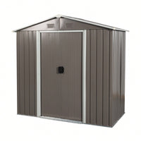 Spacious 6x4 Foot Outdoor Metal Storage Shed For Garden Tools And Equipment