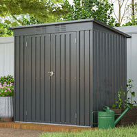 6x4 Feet All Weather Outdoor Storage Shed For Garden And Backyard Tool Organization