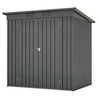 6x4 Feet All Weather Outdoor Storage Shed For Garden And Backyard Tool Organization