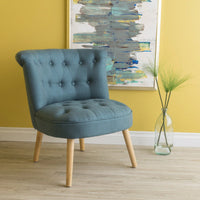 Elegant Tufted Accent Chair With Plush Upholstery And Stylish Design For Living Room Or Office