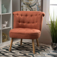 Elegant Tufted Accent Chair With Plush Upholstery And Stylish Design For Living Room Or Office