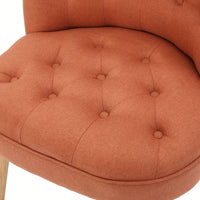 Elegant Tufted Accent Chair With Plush Upholstery And Stylish Design For Living Room Or Office