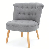 Elegant Tufted Accent Chair With Plush Upholstery And Stylish Design For Living Room Or Office