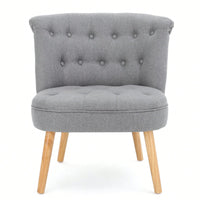 Elegant Tufted Accent Chair With Plush Upholstery And Stylish Design For Living Room Or Office