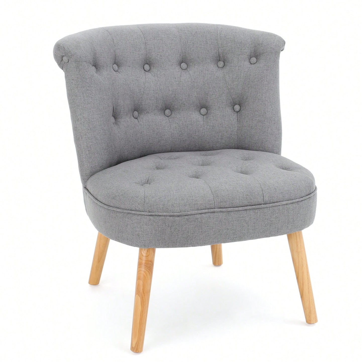 Elegant Tufted Accent Chair With Plush Upholstery And Stylish Design For Living Room Or Office