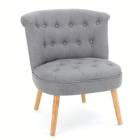 Elegant Tufted Accent Chair With Plush Upholstery And Stylish Design For Living Room Or Office