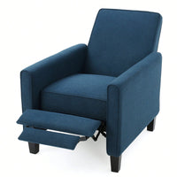 Stylish Smoke Fabric Push Back Chair For Sophisticated Living Spaces