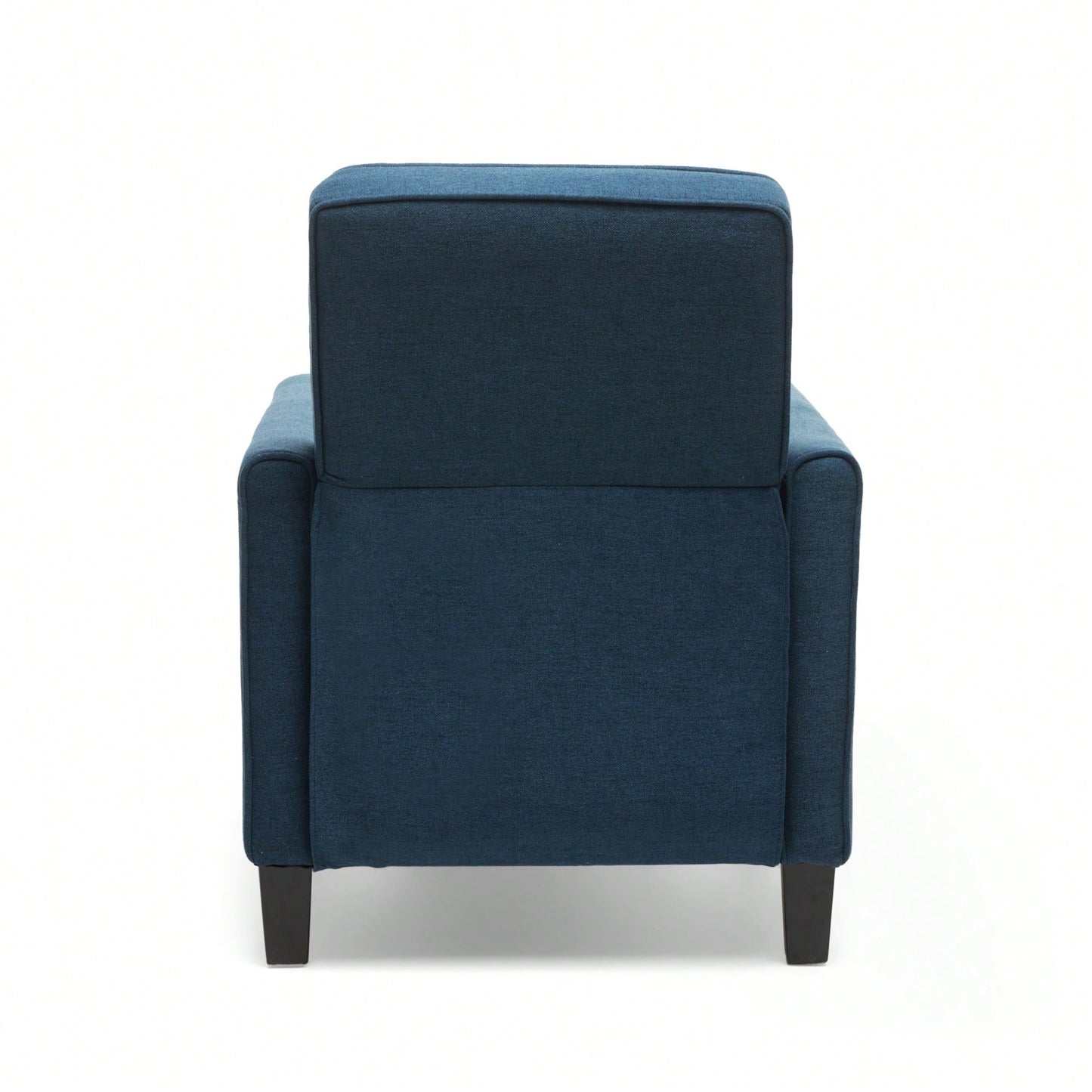 Stylish Smoke Fabric Push Back Chair For Sophisticated Living Spaces