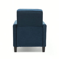 Stylish Smoke Fabric Push Back Chair For Sophisticated Living Spaces