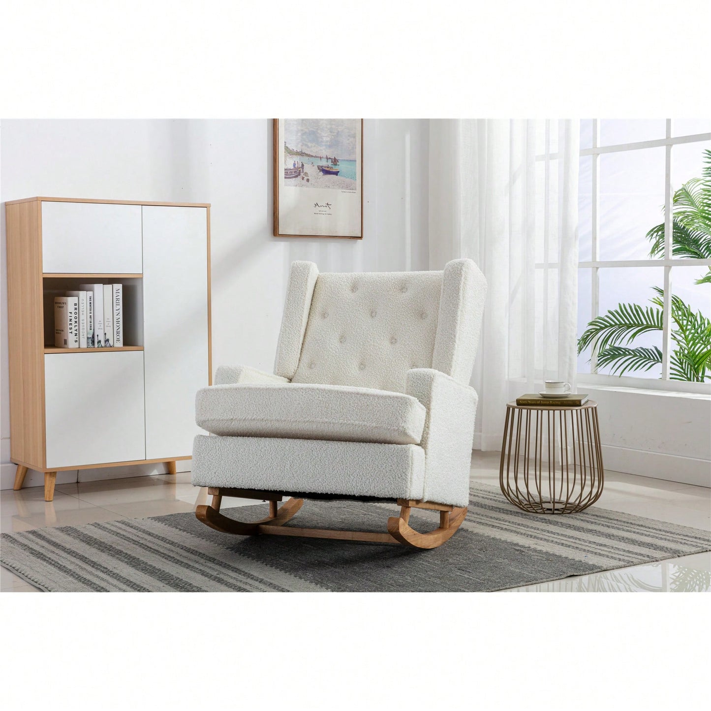 Cozy Modern Rocking Chair For Living Room Accent Furniture