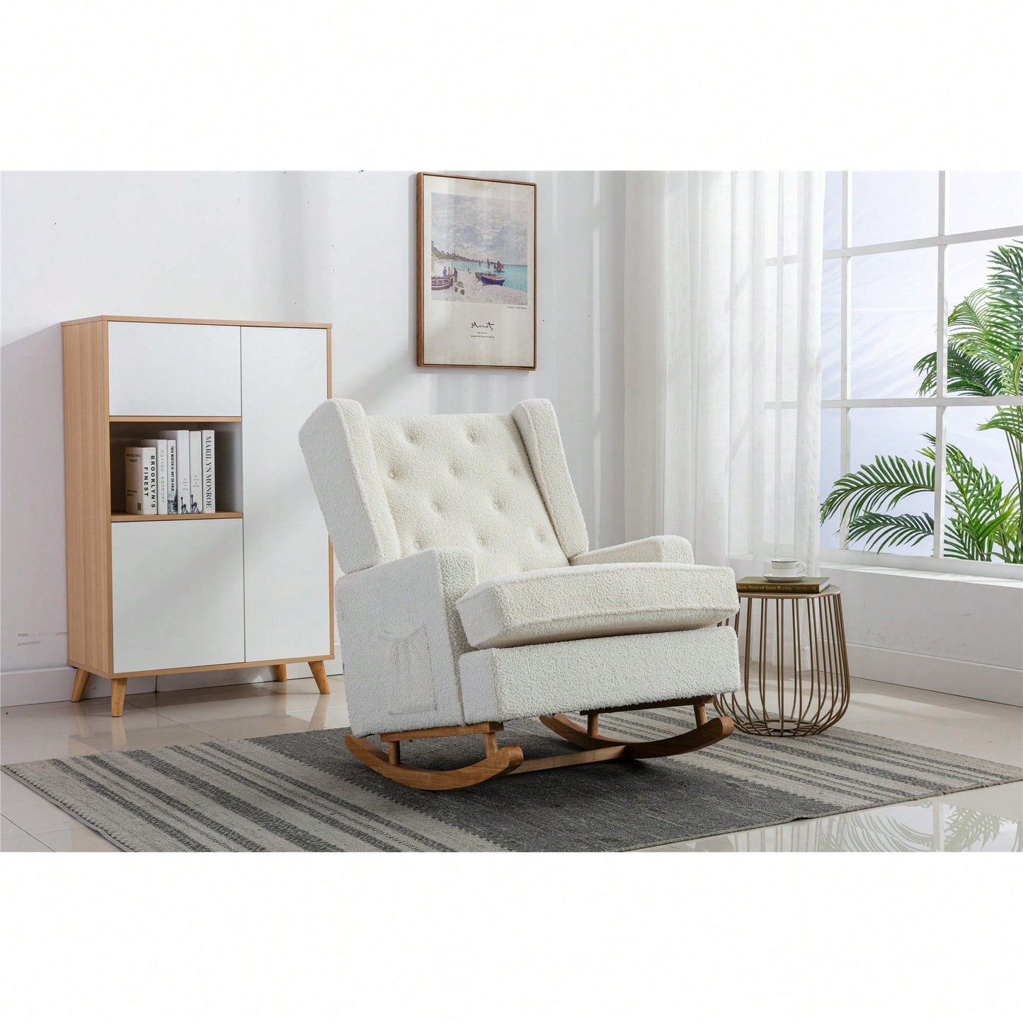 Cozy Modern Rocking Chair For Living Room Accent Furniture