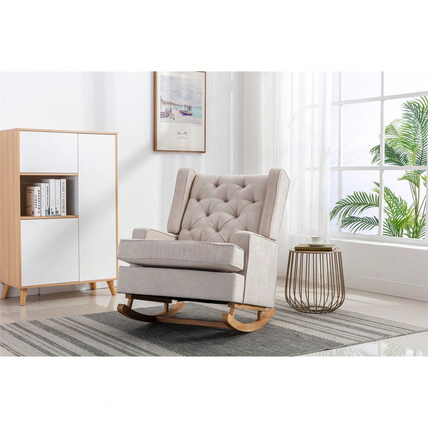 Cozy Modern Rocking Chair For Living Room Accent Furniture