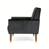 Modern Tufted Back Comfy Arm Chair For Living Room Bedroom And Study