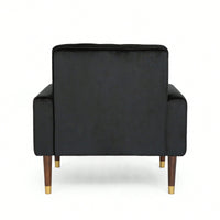 Modern Tufted Back Comfy Arm Chair For Living Room Bedroom And Study