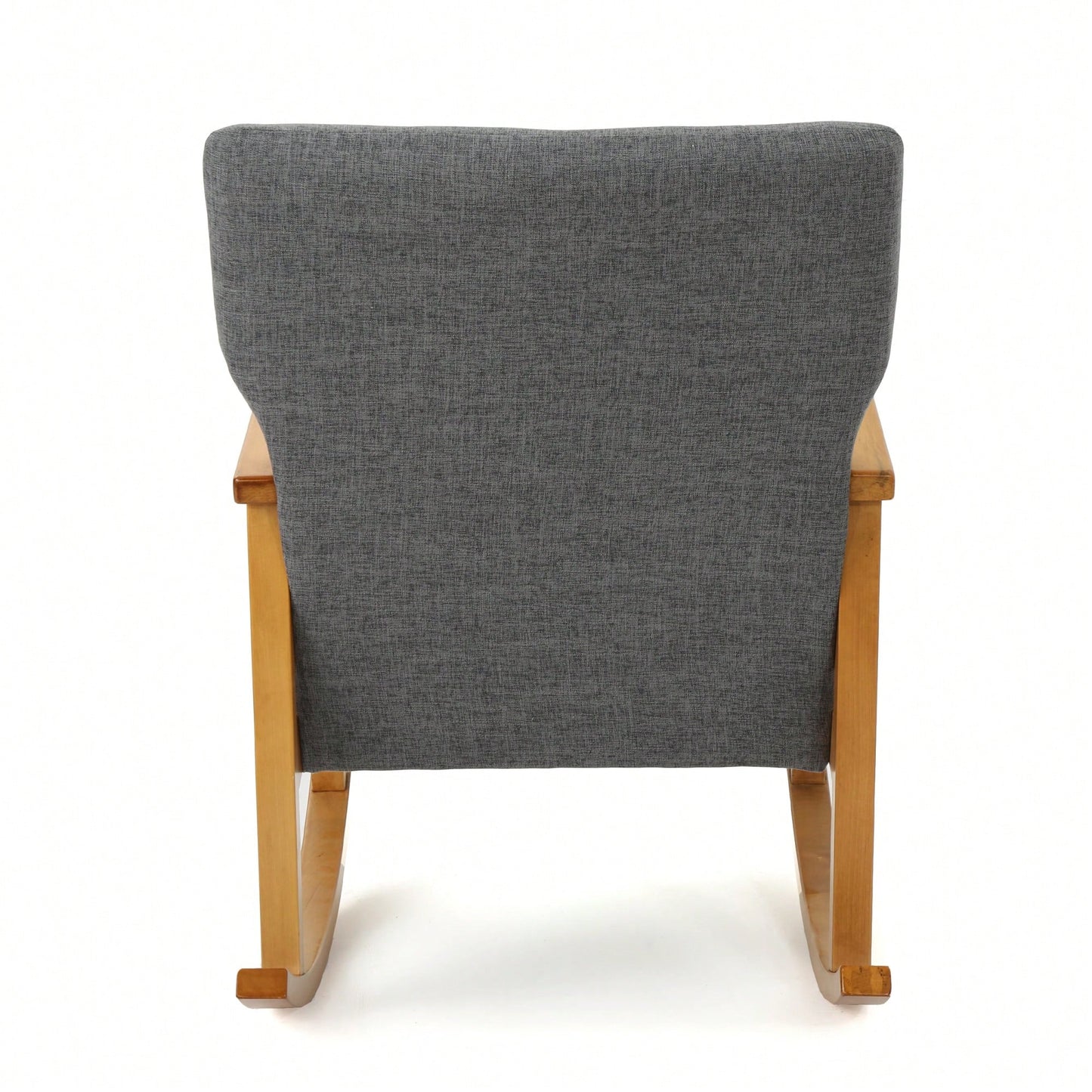 Cozy Gray Fabric Rocking Chair For Relaxation And Comfort