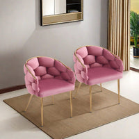 Luxury Velvet Accent Chairs With Gold Legs For Living Room And Bedroom Decor