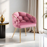 Luxury Velvet Accent Chairs With Gold Legs For Living Room And Bedroom Decor