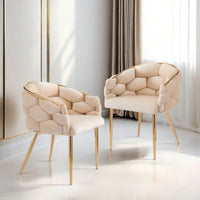 Luxury Velvet Accent Chairs With Gold Legs For Living Room And Bedroom Decor