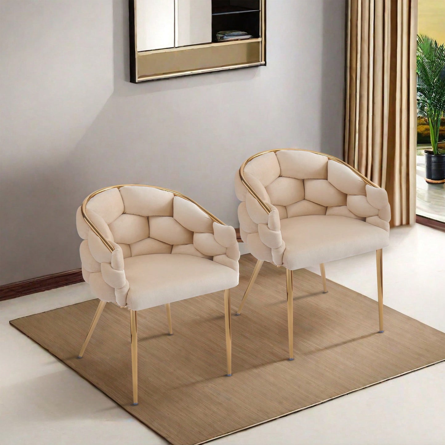 Luxury Velvet Accent Chairs With Gold Legs For Living Room And Bedroom Decor