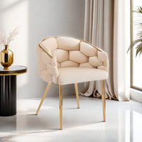 Luxury Velvet Accent Chairs With Gold Legs For Living Room And Bedroom Decor