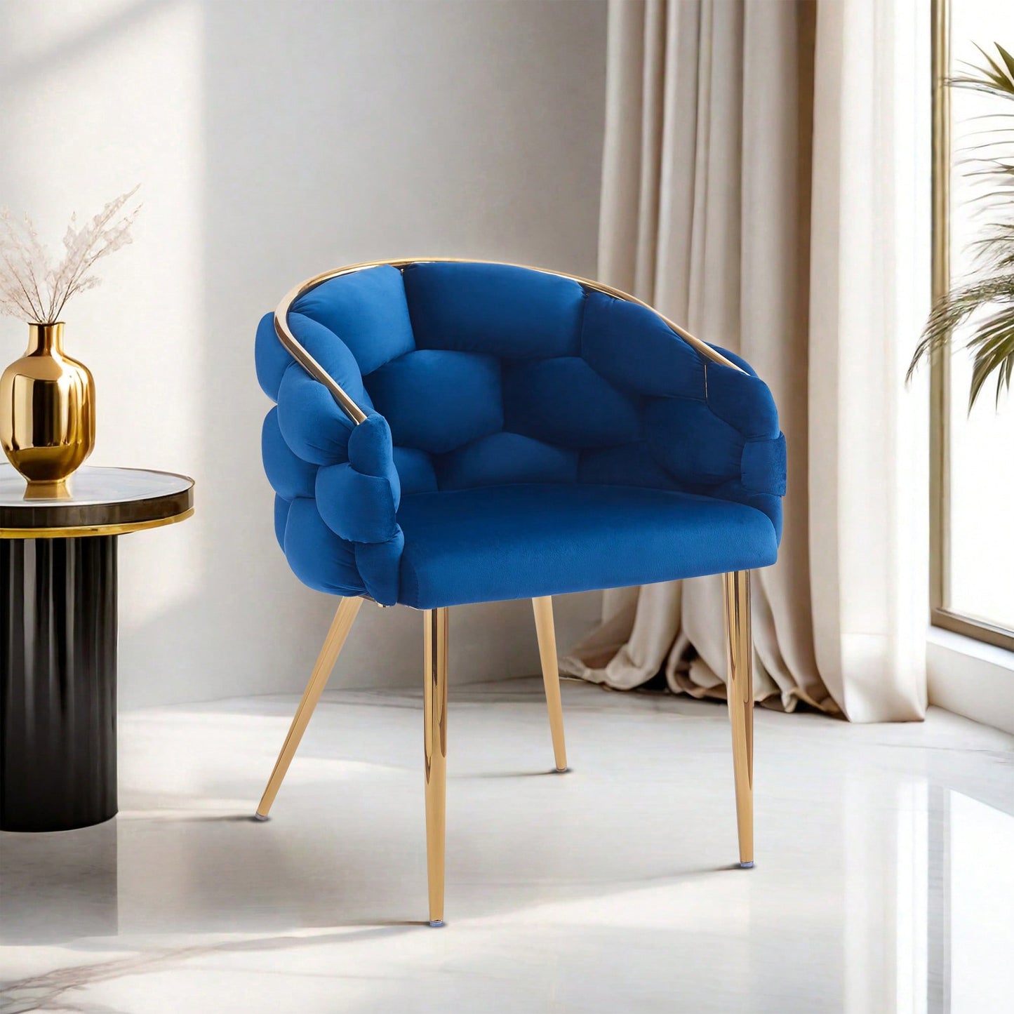 Luxury Velvet Accent Chairs With Gold Legs For Living Room And Bedroom Decor