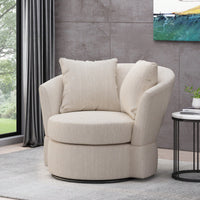 Luxurious Modern Swivel Club Chair For Stylish Living Room Seating